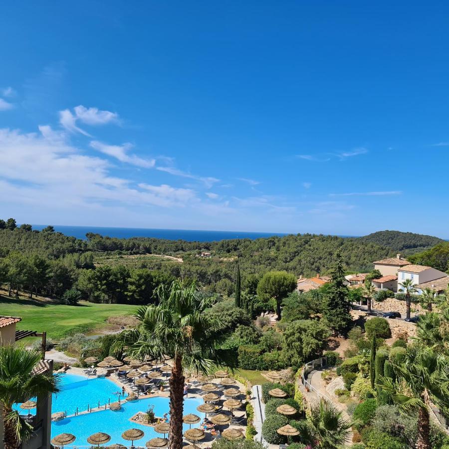 Hameau Des Amandiers - Vue Mer, Golf Et Vignes Apartman Saint-Cyr-sur-Mer Kültér fotó