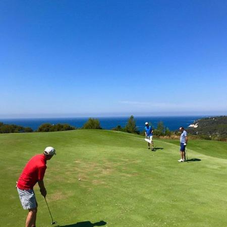Hameau Des Amandiers - Vue Mer, Golf Et Vignes Apartman Saint-Cyr-sur-Mer Kültér fotó